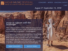 Tablet Screenshot of moabmusicfest.org